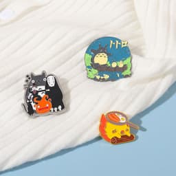 image-Anime Flame Cartoon Character Brooch