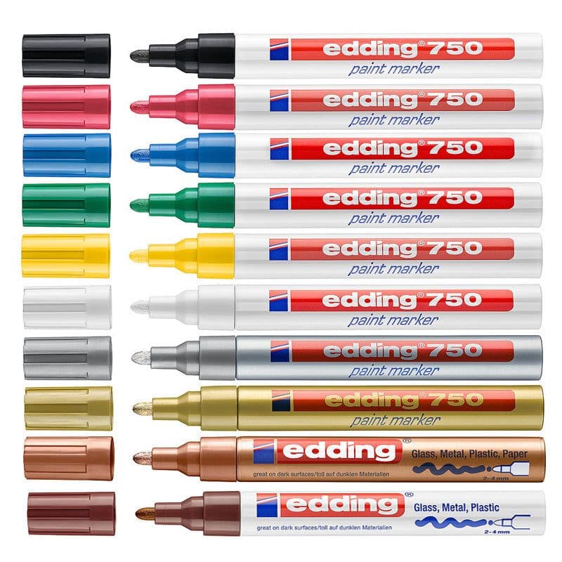 image-Edding 750 Paint Pen - Black 2-4mm Oil Marker