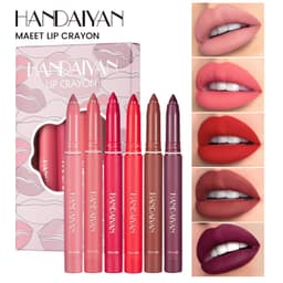 image-HANDAIYAN Lip Liner Set 6pcs - Rotating Dual-Use