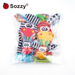 image-Sozzy Baby Rattle Socks Wrist Strap 0-1Y