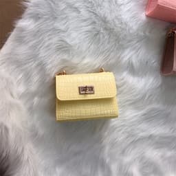image-Summer mini small bag women 2021 new trendy net trendy red crocodile pattern solid color fashion one shoulder Messenger chain bag