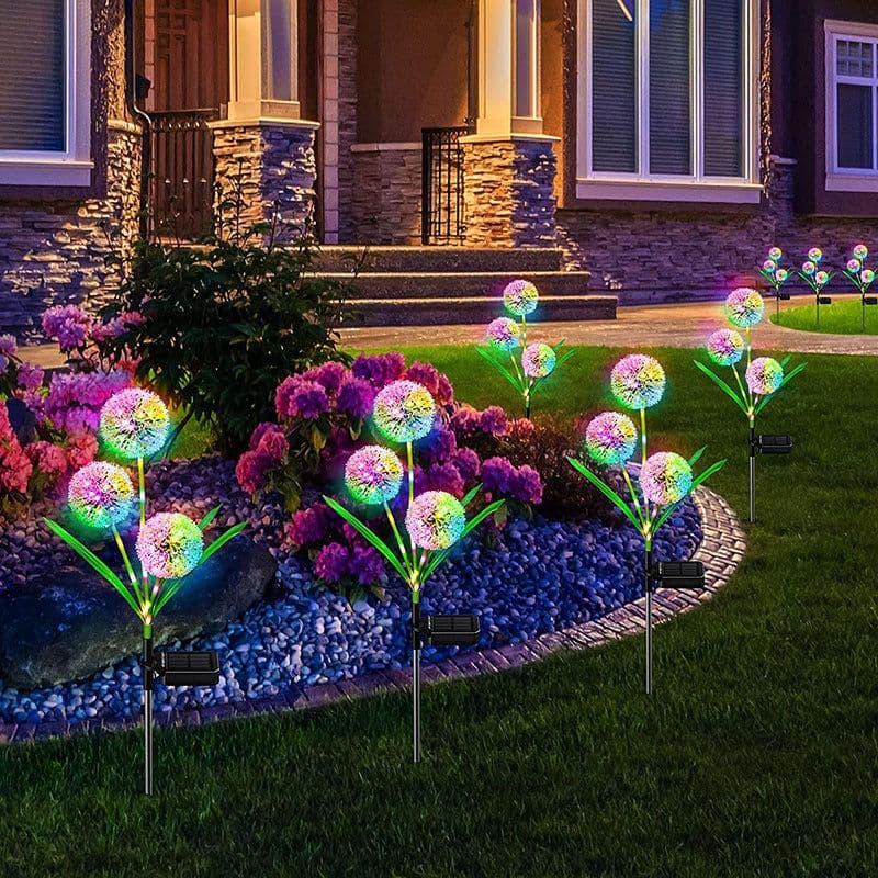 image-Solar Dandelion Garden Lamp - Outdoor Waterproof LED