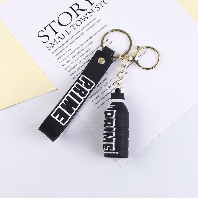 image-Cartoon Letter Keychain - Yellow PVC Doll Pendant