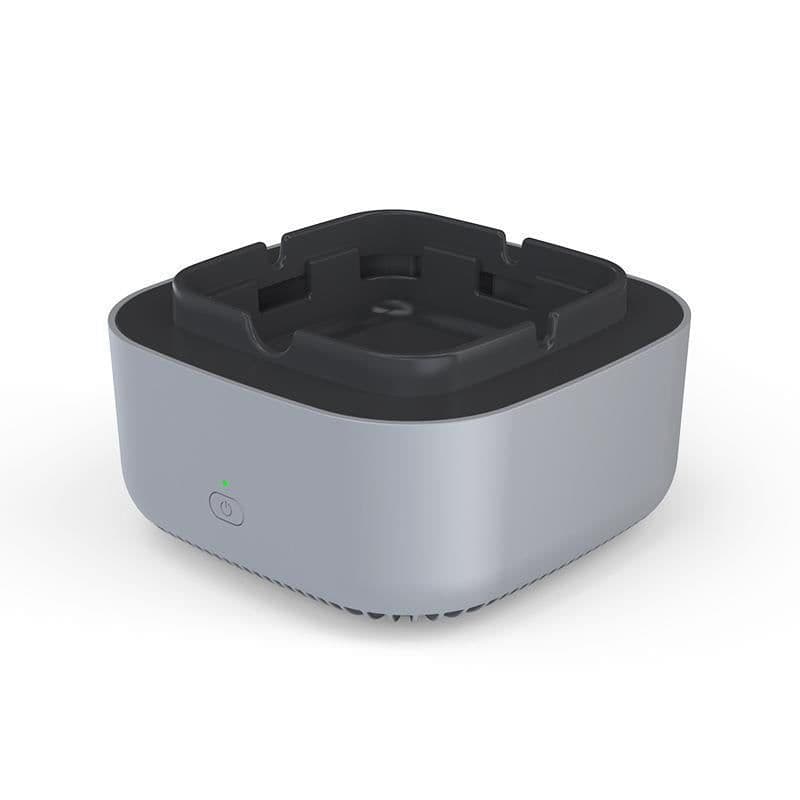 image-Intelligent Ashtray Air Purifier - Negative Ions, Classic Green, 50m³/hr