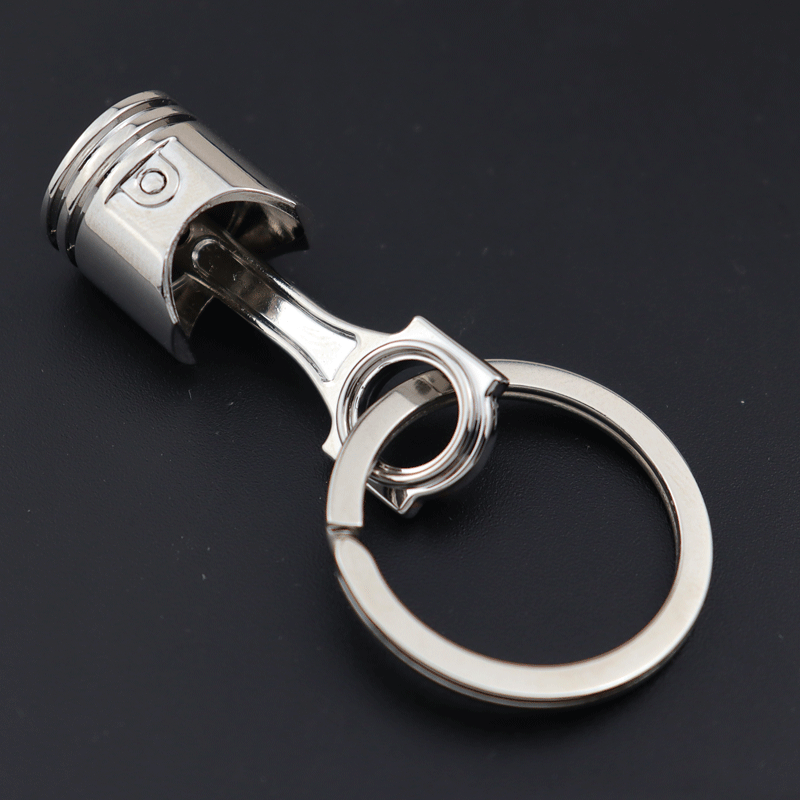 image-Creative Metal Car Key Chain - Turbo Gear Design