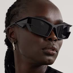 image-Exaggerated futuristic technology Y2K sunglasses 2023 new European and American catwalk sunglasses cross-border heterosexual sunglasses