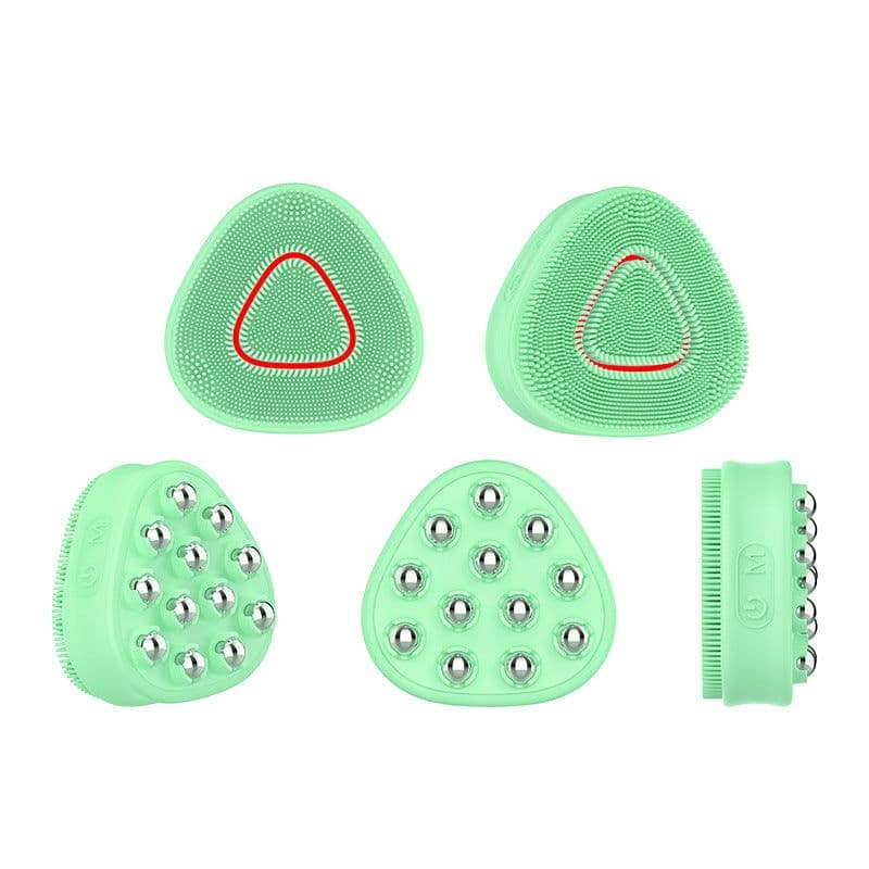 image-Electric Silicone Facial Cleansing Brush - Black IPX6
