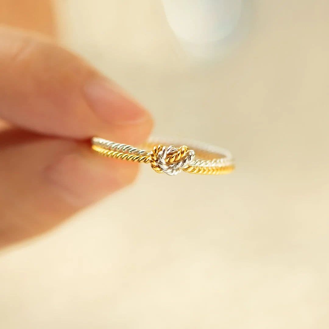 image-Yuan Yu Mother & Daughter Ring Silver Alloy