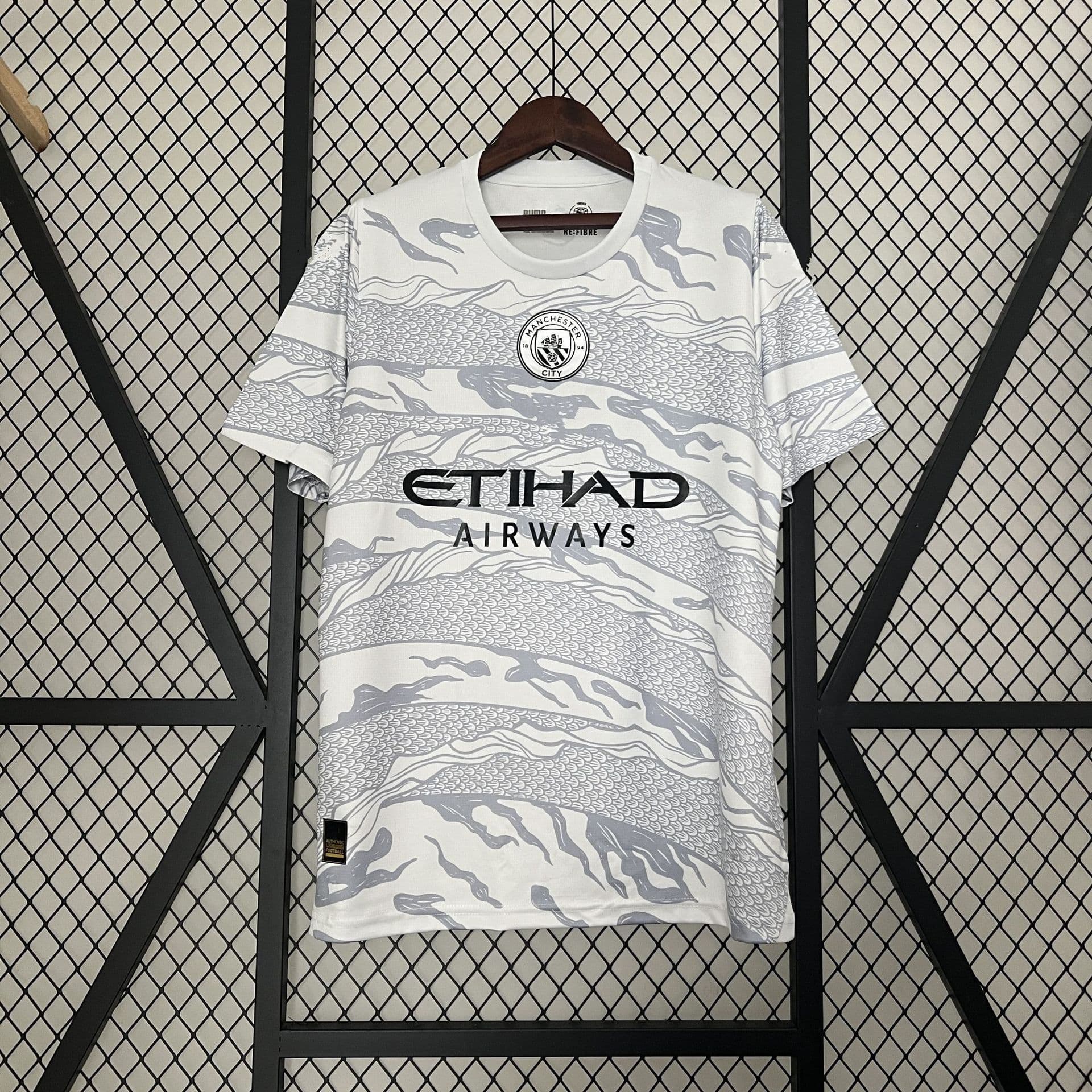 image-Manchester City Soccer Jersey XXL - Thai Version Top, Polyester Stripe