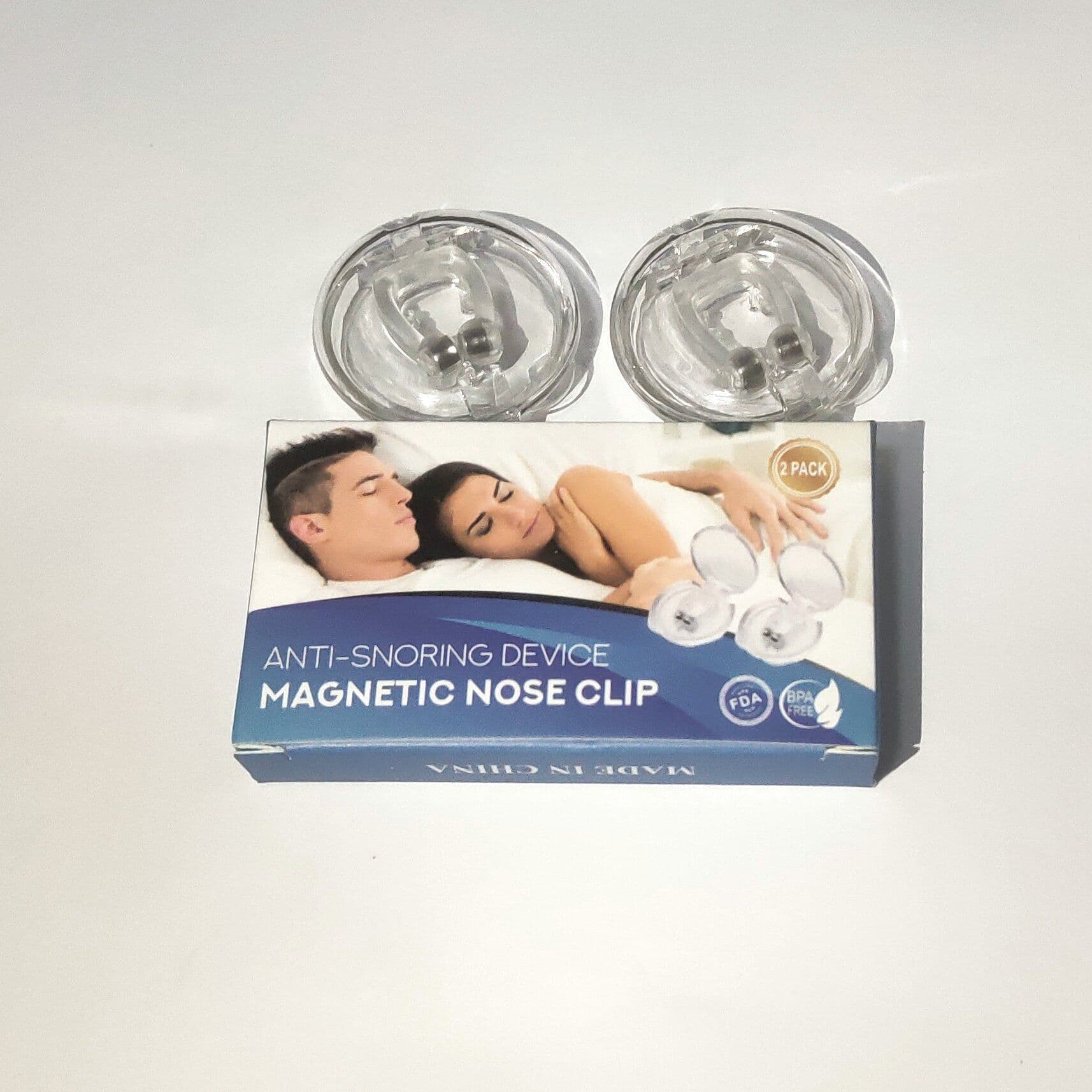 image-Cross-border exclusive nose clip physical anti-snoring anti-snoring mini magnetic silicone anti-snoring nose clip artifact