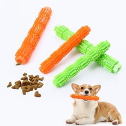 image-Dog TPR Chew Stick - Green 23cm Teeth Cleaning Toy