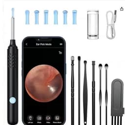 image-Visual Ear Pick with Camera - Black LED Light App