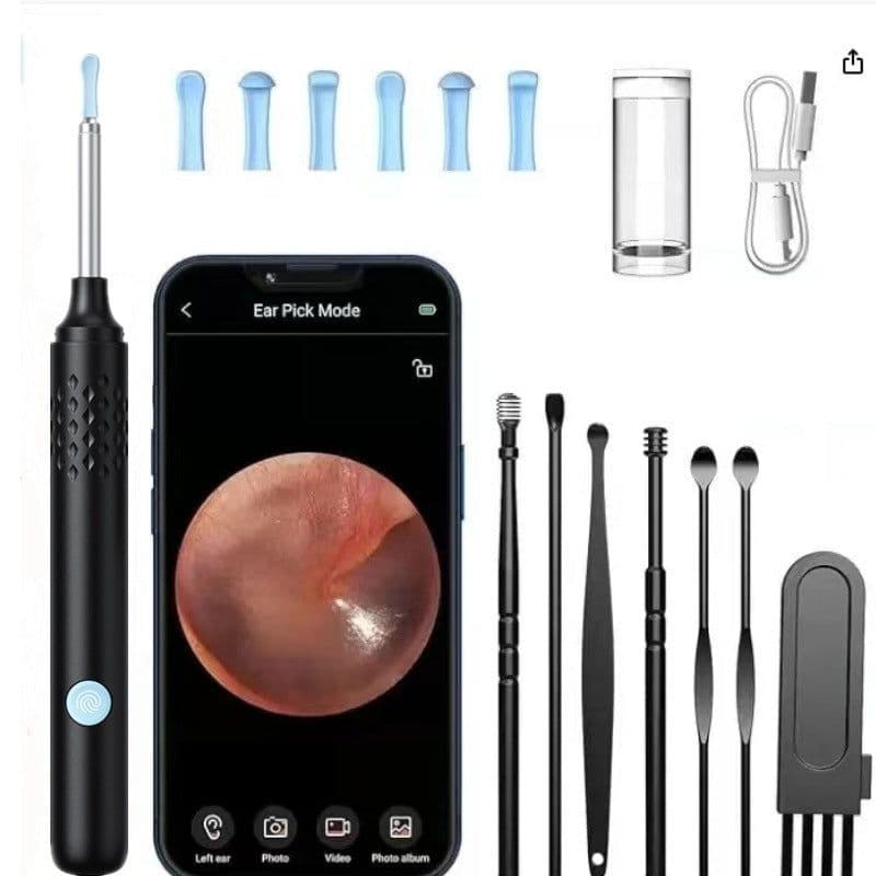 image-Visual Ear Pick with Camera - Black LED Light App