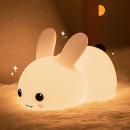 image-Toaster Night Light LED Lamp - Yellow Battery Powered