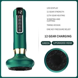 image-Electric Massage Scraper Cupping Device with USB Heating