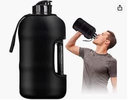 image-New 2.2L plastic sports kettle ton bucket portable large kettle with handle PETG cloth cover kettle