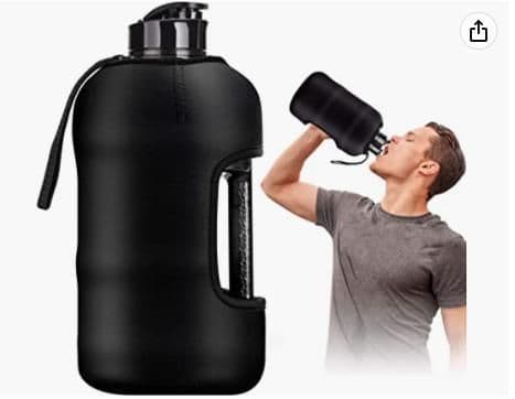image-New 2.2L plastic sports kettle ton bucket portable large kettle with handle PETG cloth cover kettle
