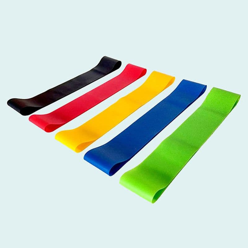 image-Yoga Resistance Belt - TPE, Squat, Leg, Black, 30-40 lbs