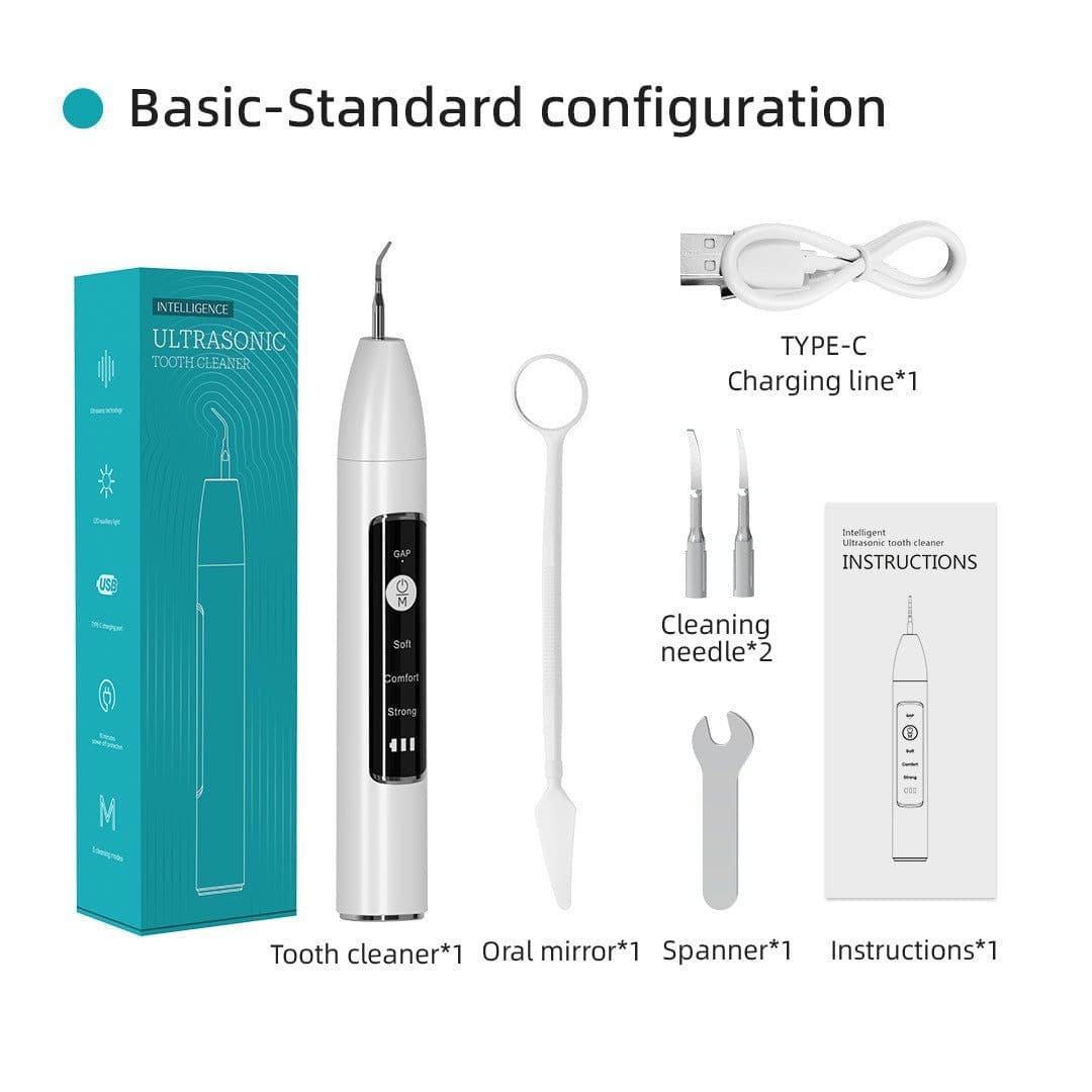 image-Cross-border New Household Ultrasonic Dental Cleaner Multifunctional Portable Calculus Removal and Tooth Cleaner Wholesale