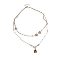 image-Ni Qi Jewelry Double-Layer Diamond Necklace - Clavicle Chain