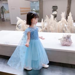 image-Frozen Elsa Princess Dress Girls Halloween Costume