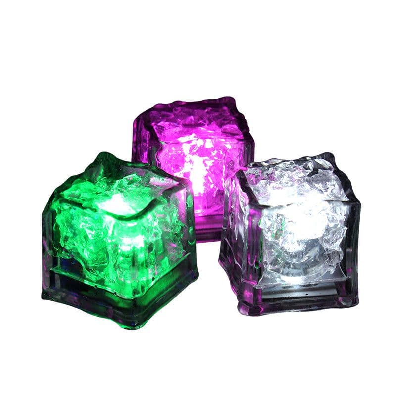 image-Autonomy LED Ice Cube Bar KTV Toy - Colorful Water-Activated Flash Lamp