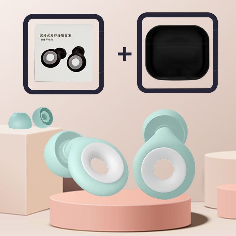 image-Silicone Earplugs Swimming Waterproof White