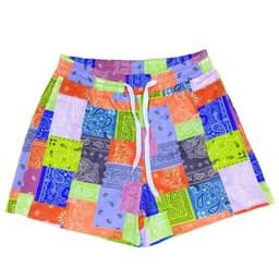 image-Finsenland European Summer Casual Pants - Paisley Print Shorts, XXXL