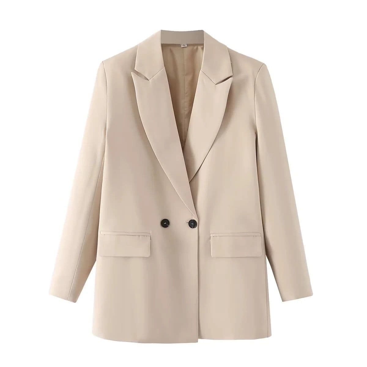 image-Women's Small Suit - Milky Apricot Polyester L Slim