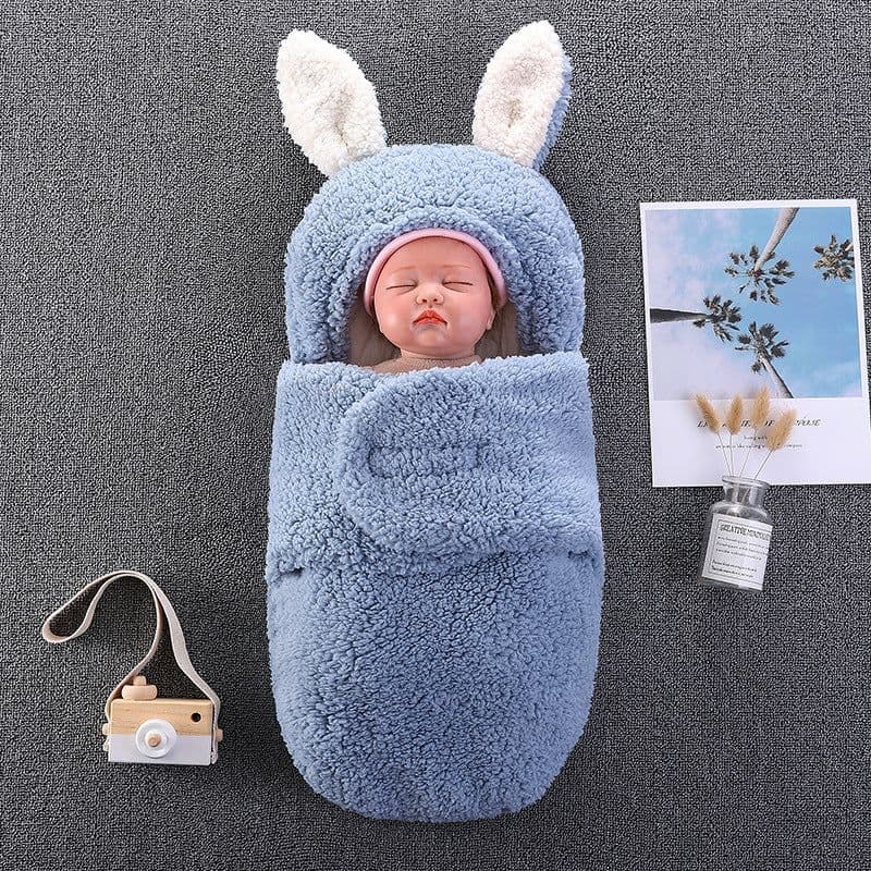 image-Newborn Sleeping Bag Quilt Dual Use For Autumn Winter Anti Startle Swaddle