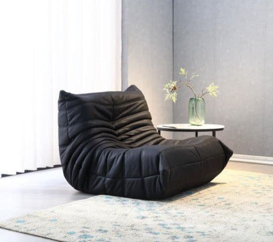 image-Ochao Yellow Velvet Lazy Sofa - Modern 66x50cm