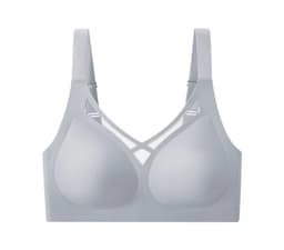 image-Man Poet Bra 3XL Seamless Nylon Gray Blue