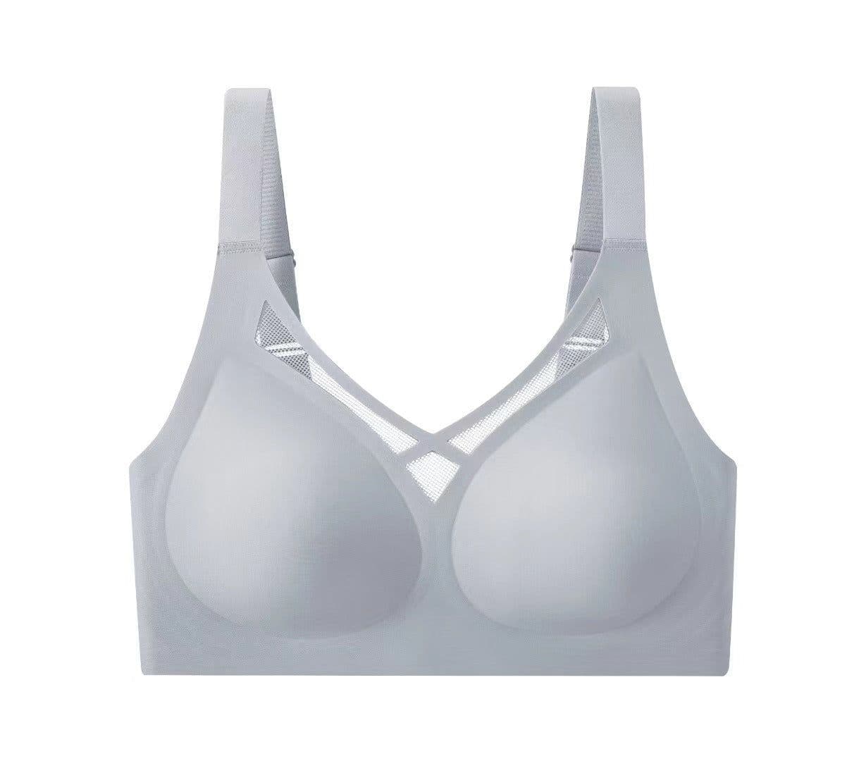 image-Man Poet Bra 3XL Seamless Nylon Gray Blue