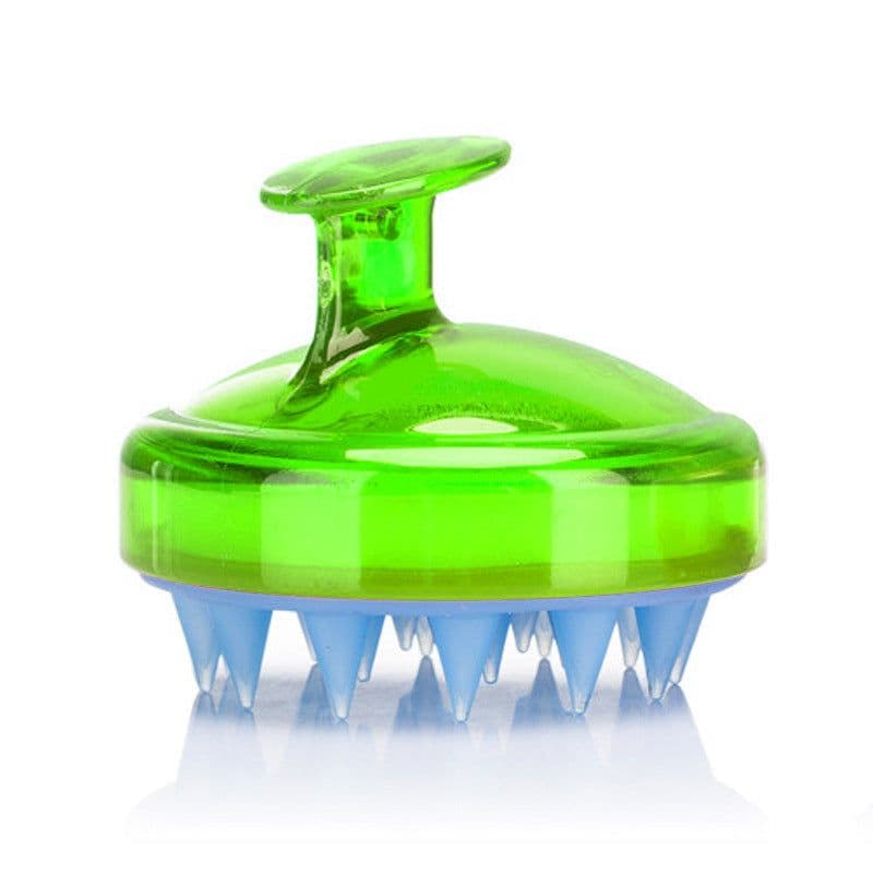 image-Platinum Fly Silicone Bath Massage Brush - Translucent Yellow