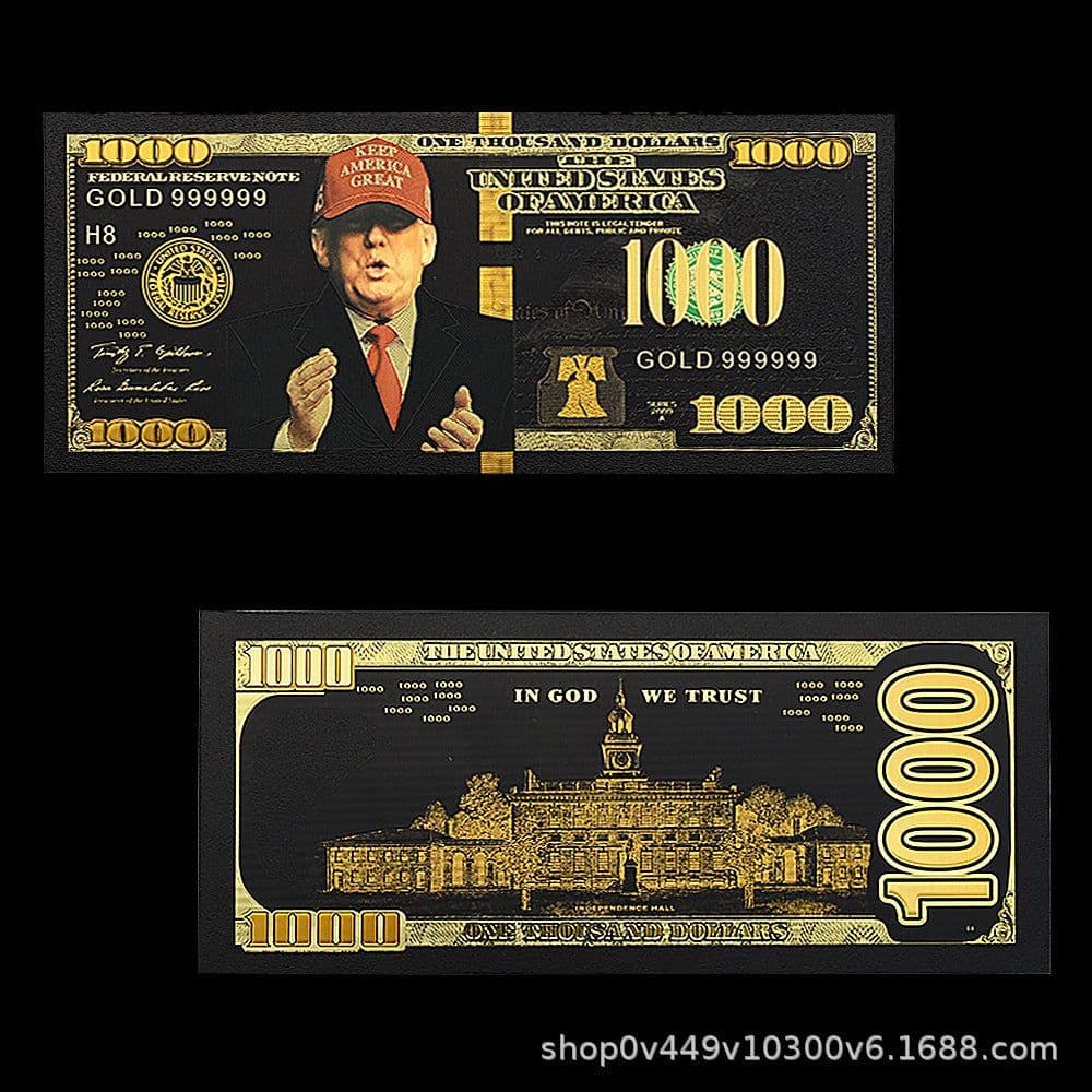 image-Trump Gold Foil Commemorative Card Set
