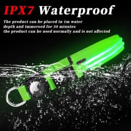 image-Hot selling airtag protective case positioning tracker case waterproof LED pet light-up collar protective case USB charging