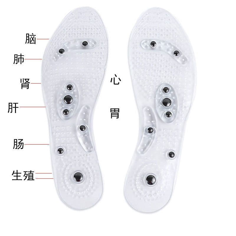 image-Douyin Kuaishou live broadcast PVC magnetic insoles 8 magnet insoles transparent insoles magnetic magnets have no effect