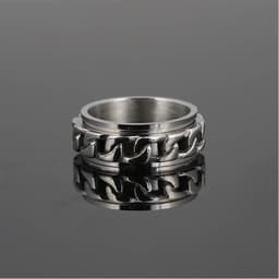 image-Titanium Steel Rotatable Bottle Opener Ring