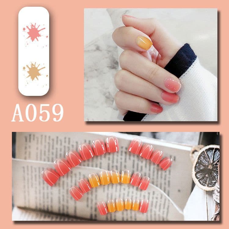 image-Internet celebrity new fake nails wearable nails finished nail patches nail art patches removable nail patches nail art accessories