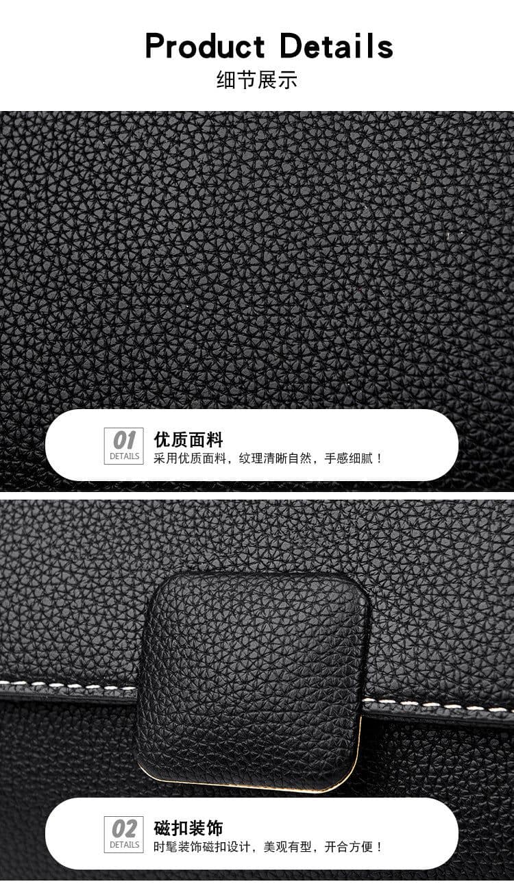 image-Genuine Leather Shoulder Bag - Brown Square