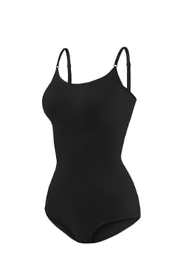 image-Si Lufei Body Shaper Suspender Nylon Black S