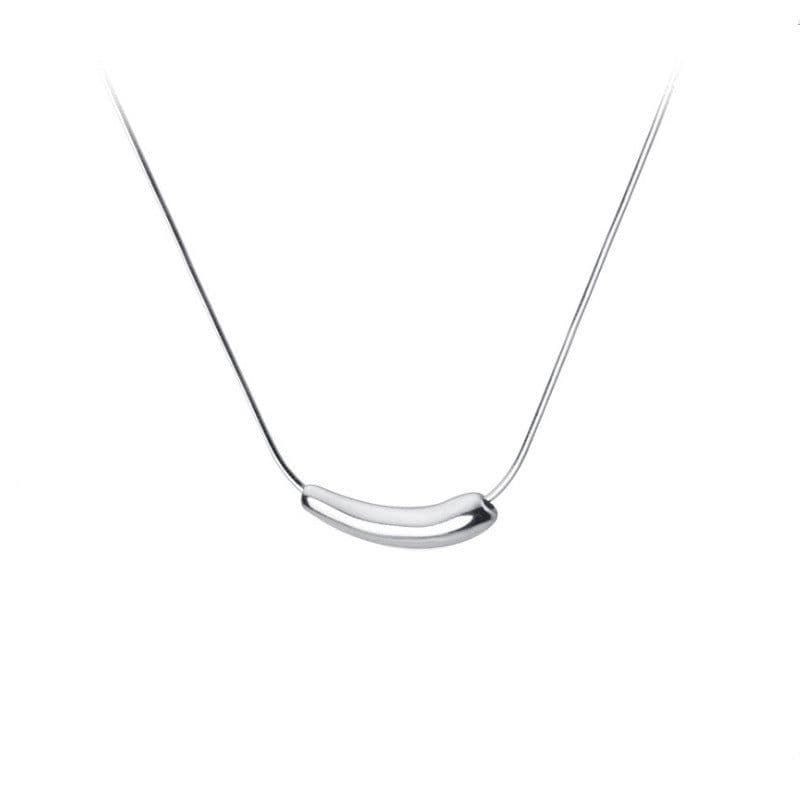 image-Titanium Steel Diamond Necklace - Women's Clavicle Chain