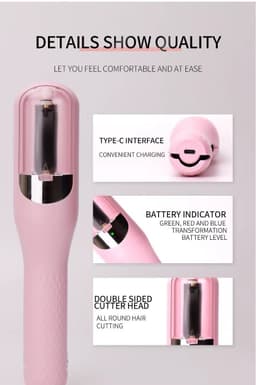image-New cross-border 3rd generation charging 2 in 1 hair trimmer hair styling multi-function hair chopper hair split end trimmer