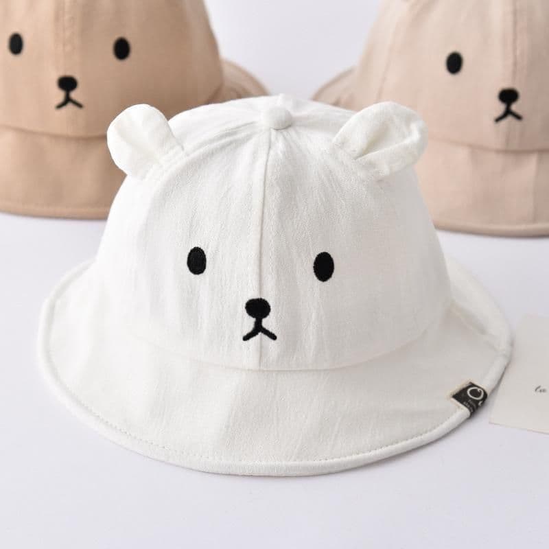 image-Baby Fisherman Hat Cotton - Brown Bear 45-48CM