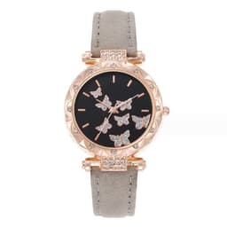 image-Douyin Women's Butterfly Digital Watch - Fashionable Simple