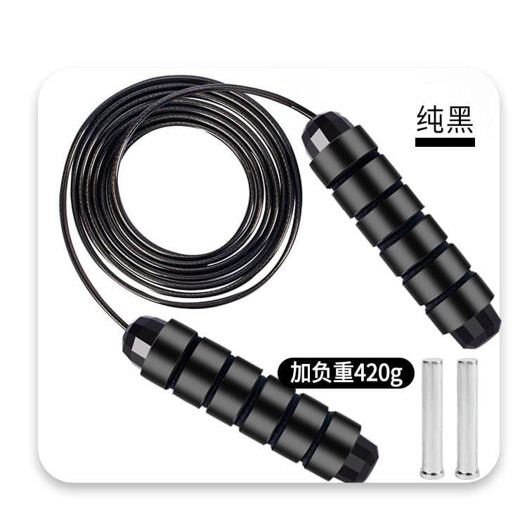 image-Zhefen Fitness Skipping Rope - 2.8m Steel Wire, PP Material, Kids, Fat Loss