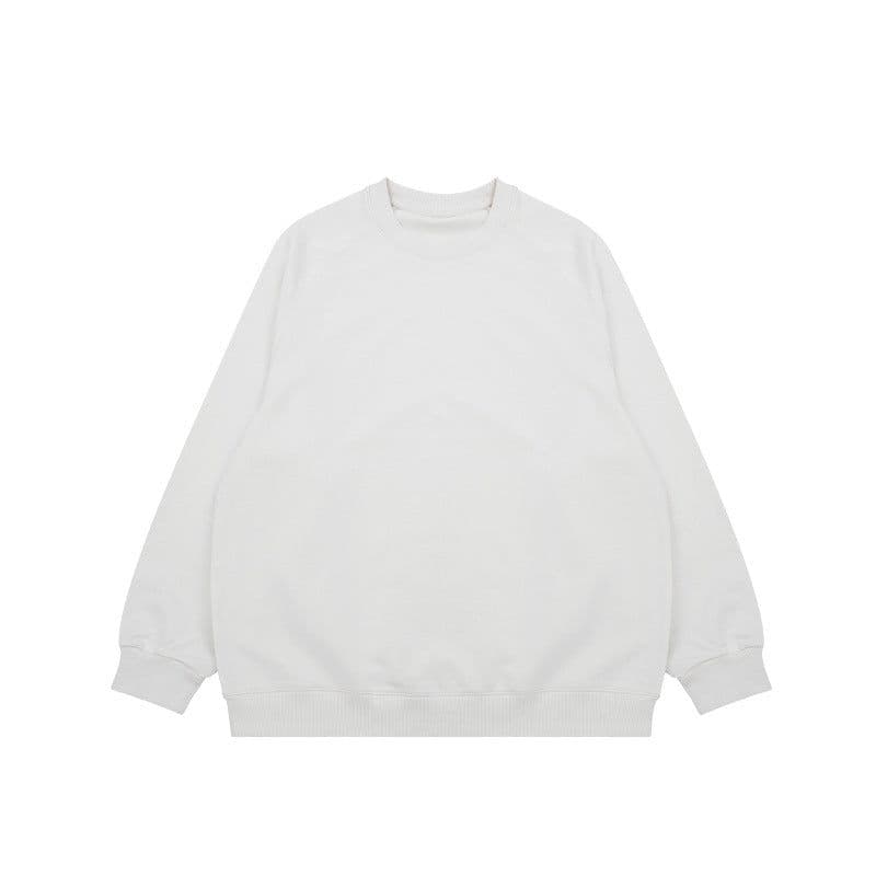 image-INF Men's Raglan Sweatshirt Black Loose 330g