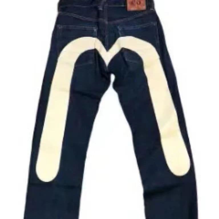 image-European and American hip-hop American style first year classic niche ins print men and women loose trendy trousers cool jeans
