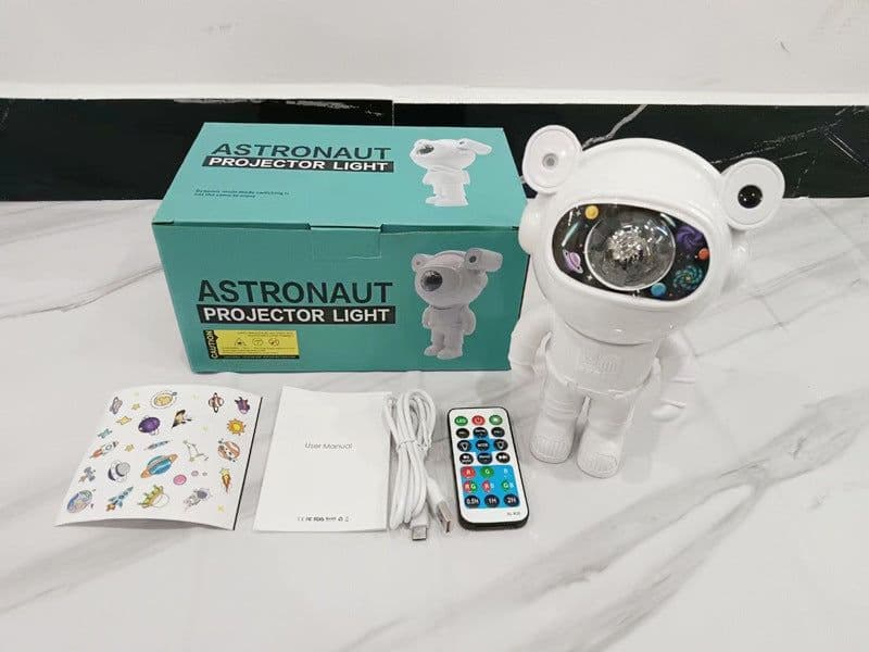 image-Aurora Nebula Projection Astronaut Lamp, Cosmic Cyclone Starry Sky Night Light