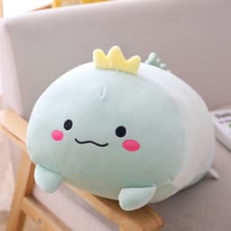 image-Cartoon animal pillow down cotton pink pig red panda doll cross-border fat animal long strip pillow plush toy